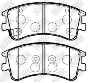 Колодки передние PN5526 NIBK
