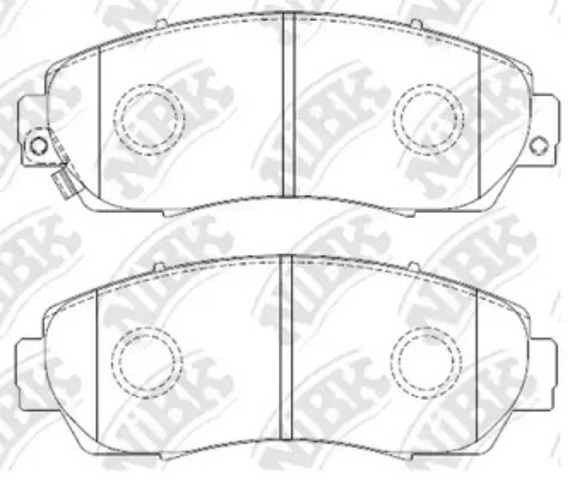 NIBK PN8802 Колодки тормозные передние дисковые в наличии Хмельницкий