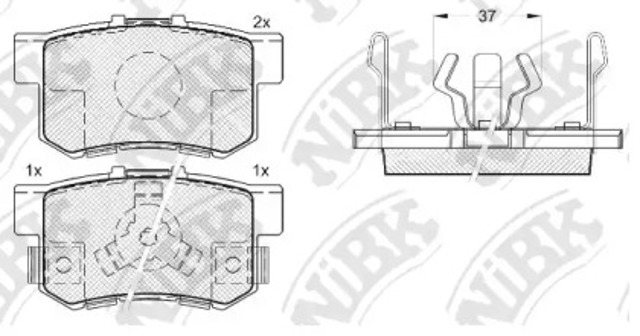 PN8807 Колодки тормозные задние дисковые купить Харьков