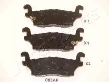 Задние колодки PP003AF JAPANPARTS