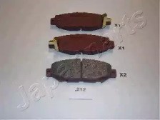 Колодки на тормоз задний дисковый PP212AF JAPANPARTS