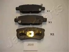 Задние колодки PP508AF JAPANPARTS