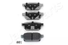 Комплект задних колодок PP801AF JAPANPARTS