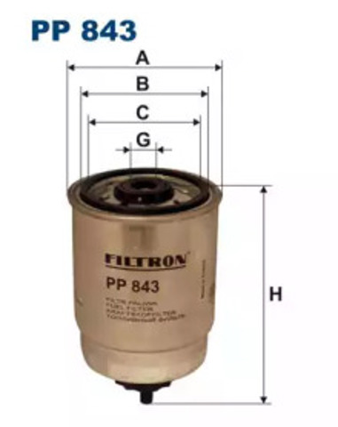 Топливный фильтр PP843 FILTRON