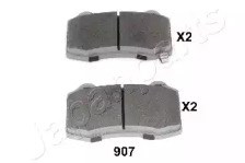 Комплект задних колодок PP907AF JAPANPARTS