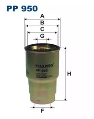 PP950 FILTRON Фильтр топливный купить в Винница