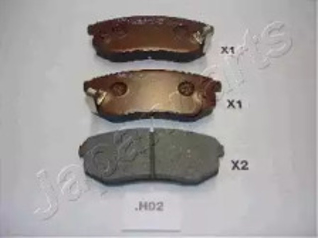 Колодки тормозные дисковые комплект PPH02AF JAPANPARTS