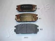 PPH03AF JAPANPARTS Колодки тормозные задние дисковые купить в Львов