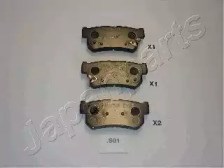 Колодки на тормоз задний дисковый PPS01AF JAPANPARTS