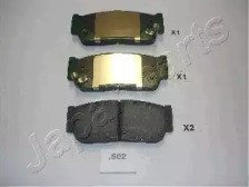 Колодки тормозные дисковые комплект PPS02AF JAPANPARTS