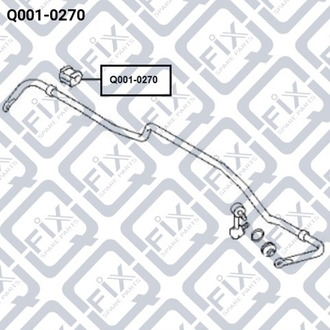 Втулка стабілізатора заднього Q0010270 Q-fix