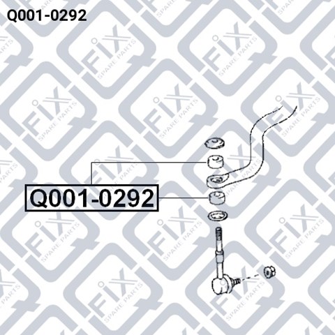Втулка стойки переднего стабилизатора Q0010292 Q-FIX