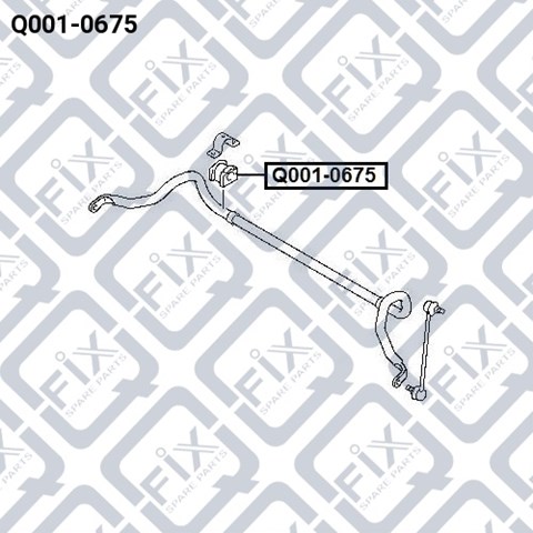 Втулка стабілізатора переднього Q0010675 Q-fix