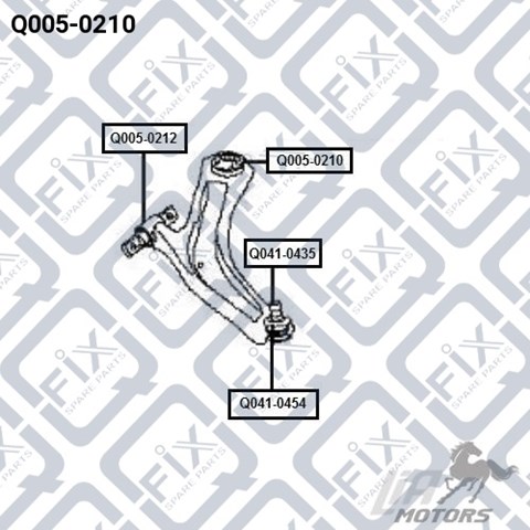 Сайлентблок передней подвески Q0050210 Q-FIX