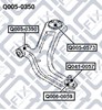 Сайлентблок передней подвески Q0050350 Q-FIX