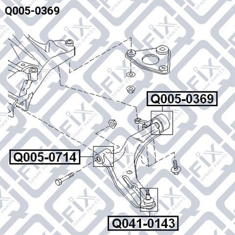 Сайлентблок передней подвески Nissan Almera 2