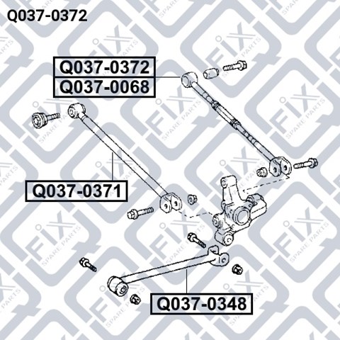 Q0370372 Q-FIX Тяга поперечная задней подвески купить в Житомир