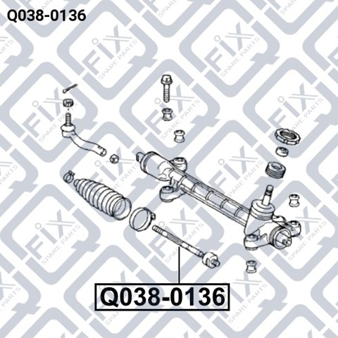 Тяги рулевые Q0380136 Q-FIX