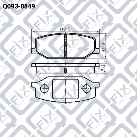 Тормозные колодки Q0930849 Q-FIX