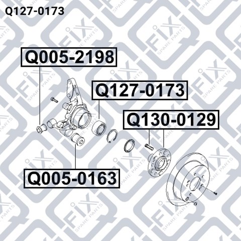 Підшипник маточини передньої Q1270173 Q-fix