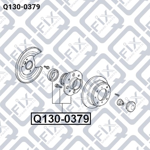 Ступицы задних колес Q1300379 Q-FIX