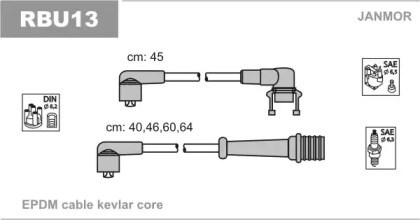 Комплект электропроводки RBU13