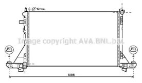 Радиатор охлаждения двигателя RTA2560 AVA