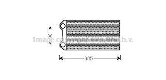 Радиатор отопителя RTA6439 AVA
