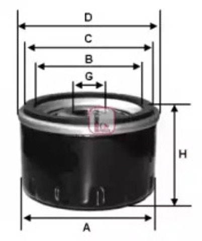 Масляный фильтр двигателя Fiat Tipo