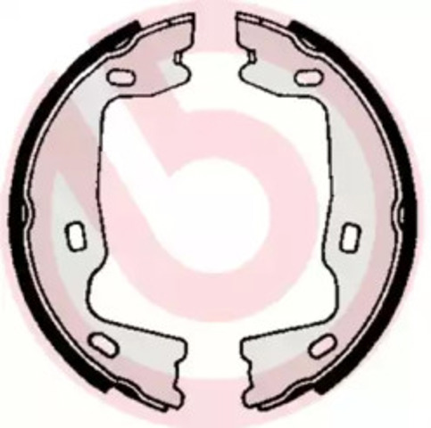 Тормозные колодки стояночного тормоза S59521 BREMBO