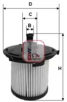 Фильтр топлива S6074NE SOFIMA