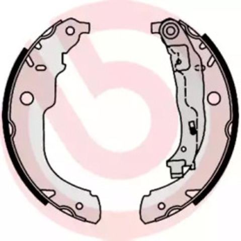 Колодки тормозные задние, барабанные S61528 BREMBO