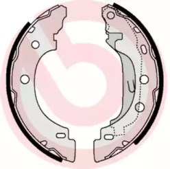 Барабанные тормозные колодки S68523 BREMBO