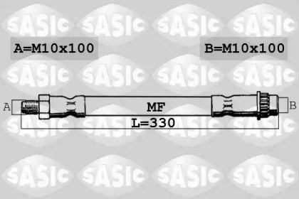 Гибкая тормозная трубка передняя SBH4091 SASIC