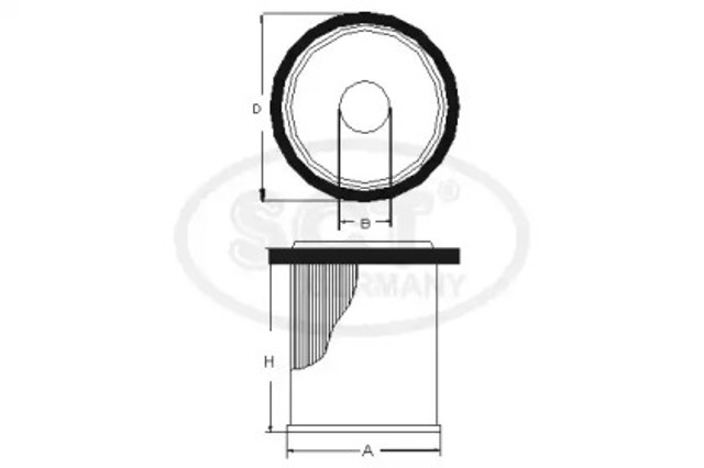 Фильтр тонкой очистки топлива SC7021P SCT