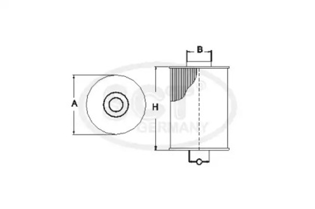 Фильтр топливный SC7062P SCT