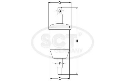 Фильтр топливный ST337 SCT