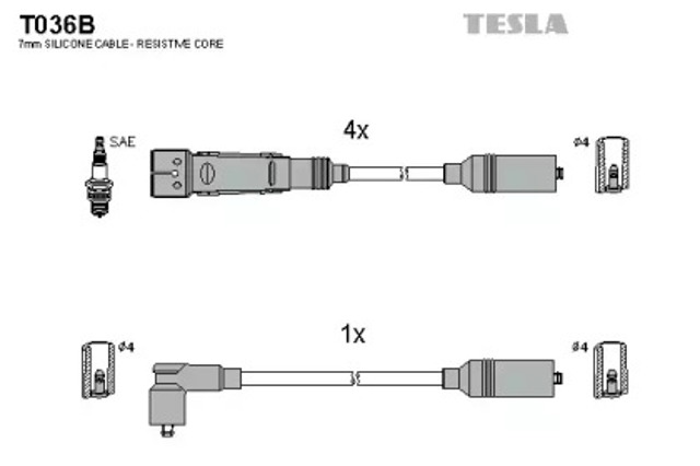 Бронепровода T036B TESLA