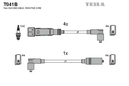 Комплект электропроводки T041B