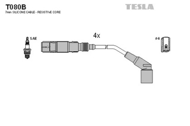 Бронепровода T080B TESLA