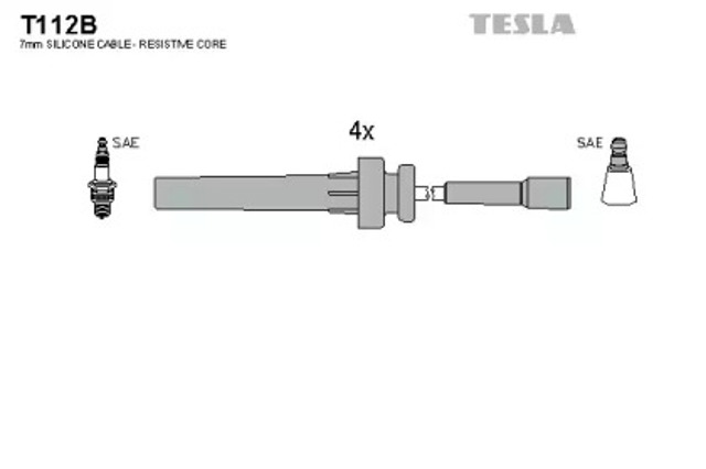 Высоковольтные провода  T112B TESLA