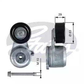 Натяжная планка поликлинового ремня T39360 GATES