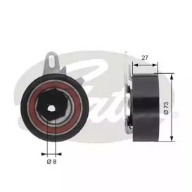 Ролик натяжителя ремня газораспределения T43067 GATES