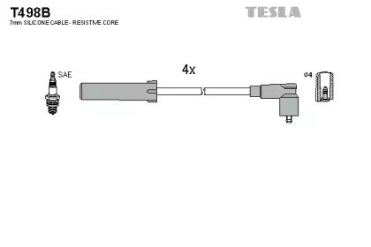 Комплект электропроводки T498B