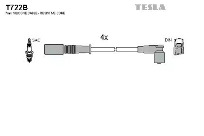 Комплект электропроводки T722B