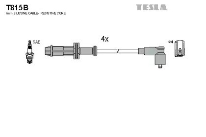 Высоковольтные провода  T815B TESLA