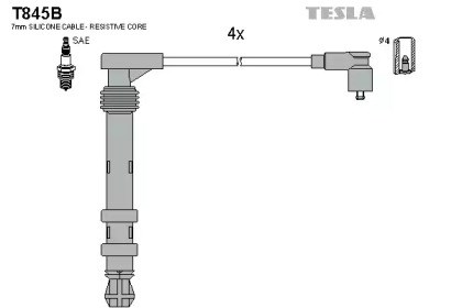 Высоковольтные провода  T845B TESLA
