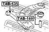 Сайлентблок нижнего переднего рычага TAB135 FEBEST