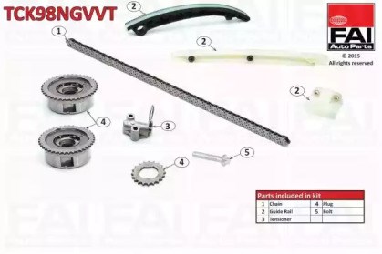 Комплект цепи TCK98NGVVT FAI