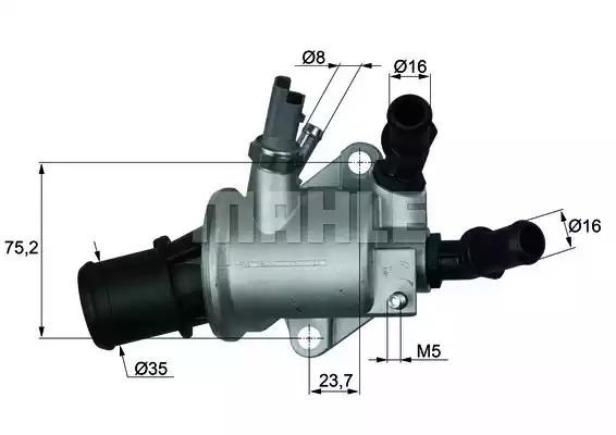 Водяная помпа термостата TI14388 MAHLE